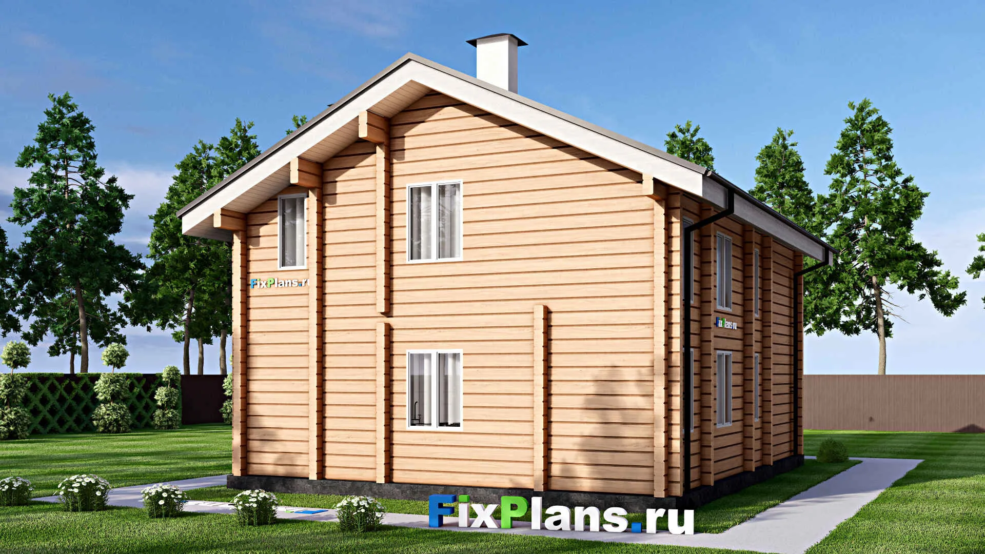 F-12518 - Проект дома с мансардой 10 на 14, площадью 170 м² с 5 спальнями