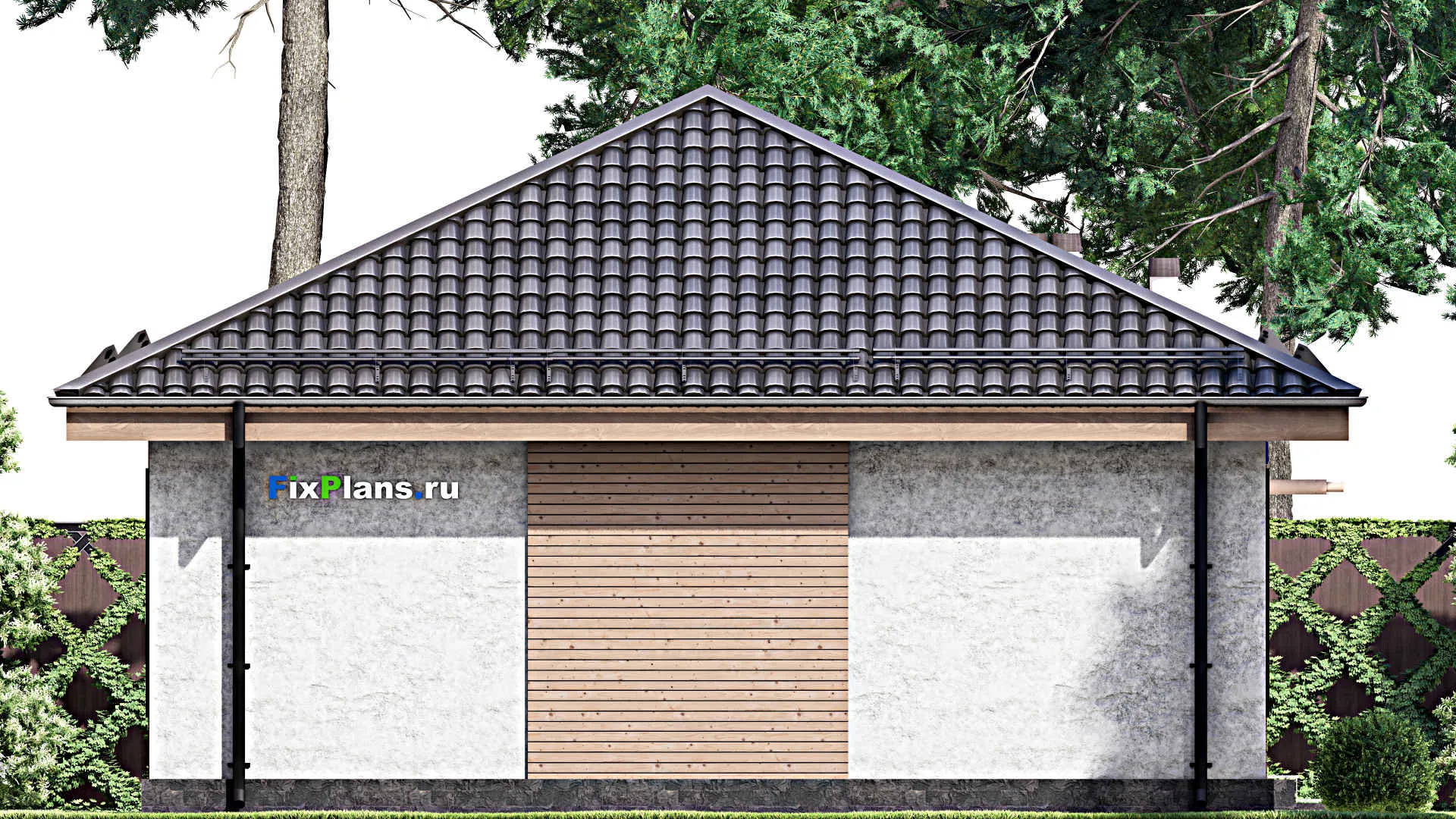 F-13571 - План одноэтажного дома 9 на 12, площадью 90 м² с 3 спальнями